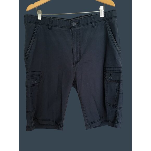 WEAR FIRST-MENS BLUE HIKING CARGO SHORTS LIGHT WEIGHT QUICK DRY 97%COTTON SIZE38 - Picture 1 of 5